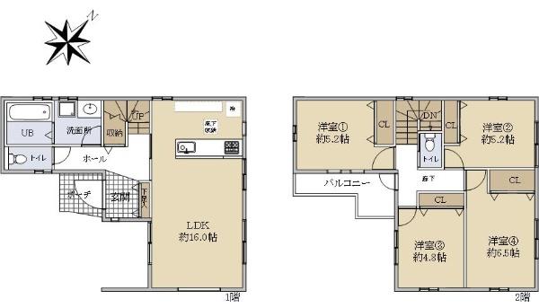 中尾１（希望ケ丘駅） 3980万円