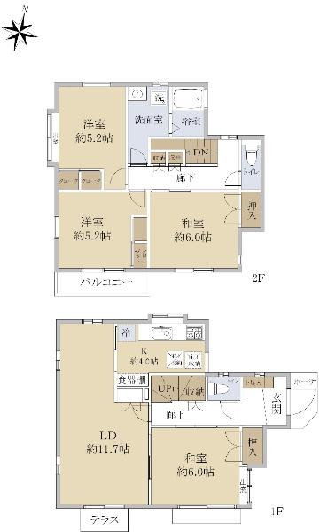 藤心１（逆井駅） 1980万円