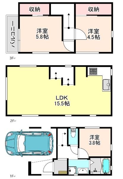 矢口２（武蔵新田駅） 3780万円