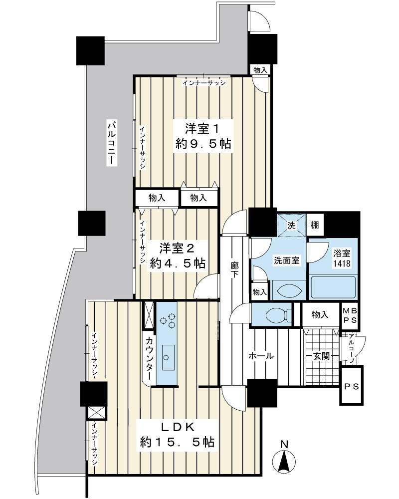 夢海の街1号棟