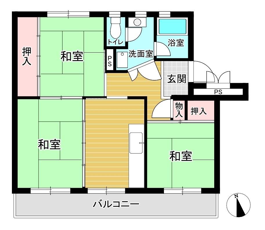 西遊馬団地1号棟