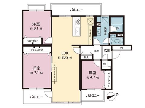 横浜市青葉区あざみ野３丁目 中古公団