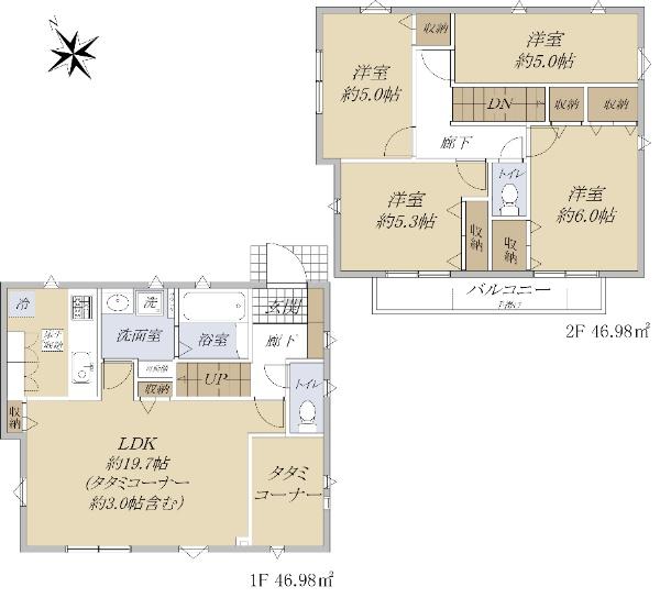 羽加美３（小作駅） 3280万円