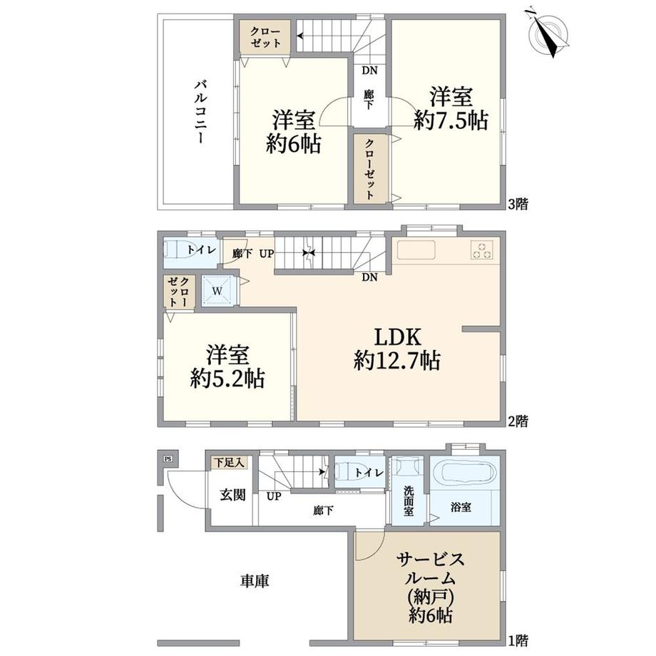 諏訪３（二子新地駅） 5280万円