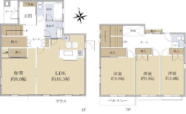 南大沢４（南大沢駅） 4980万円