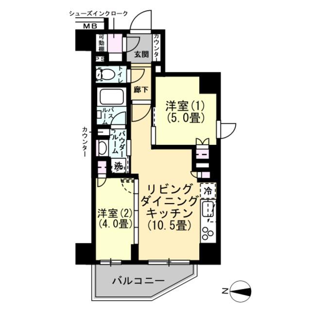 デュオステージ大和　最上階角部屋