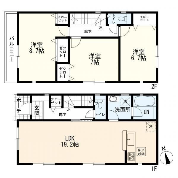 グレイドルガーデン　羽沢町　新築一戸建て　第22