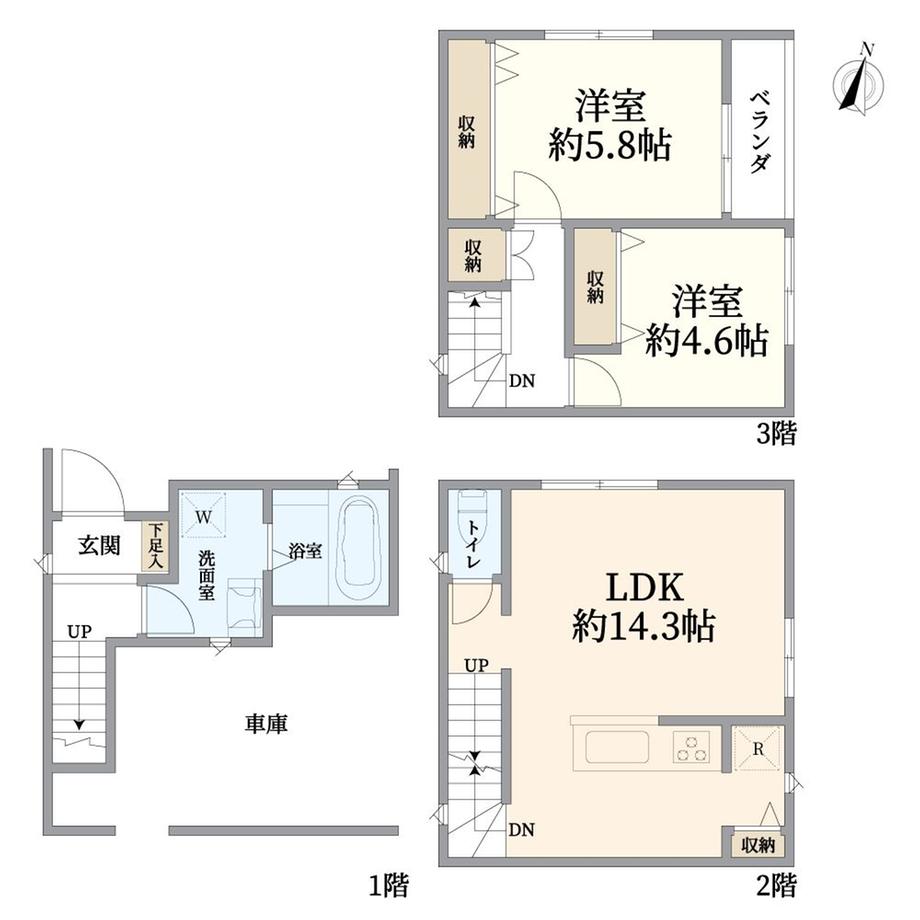 二子１（二子新地駅） 4980万円