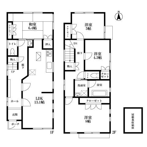 地下鉄赤塚駅徒歩４分の中古一戸建