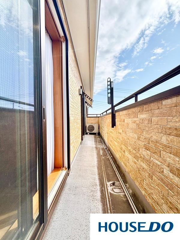 広々としたバルコニー