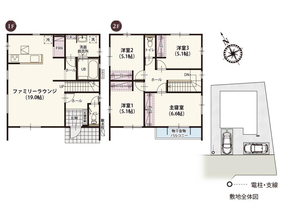 クライン児玉郡上里町第56期【KURUNTO plan】　新築分譲住宅(株)横尾材木店