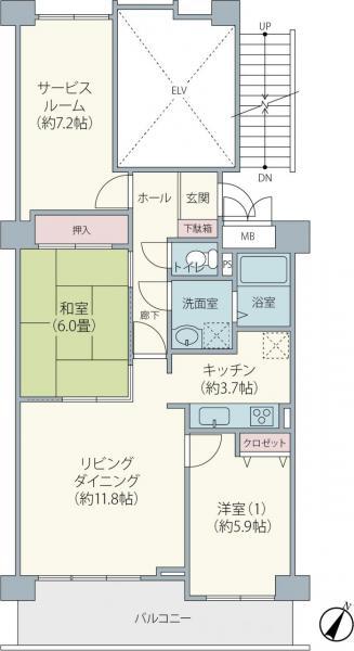 パストラルハイム佐倉志津 壱番館 3階