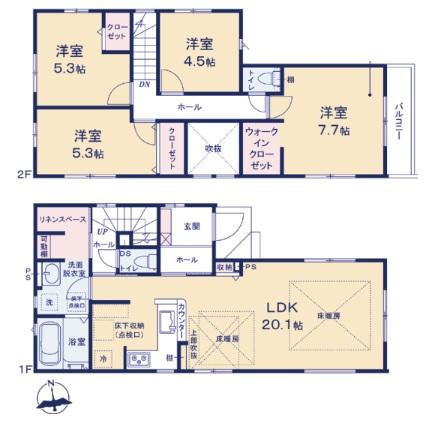 新築戸建　国分寺市東恋ヶ窪　5期　全2棟