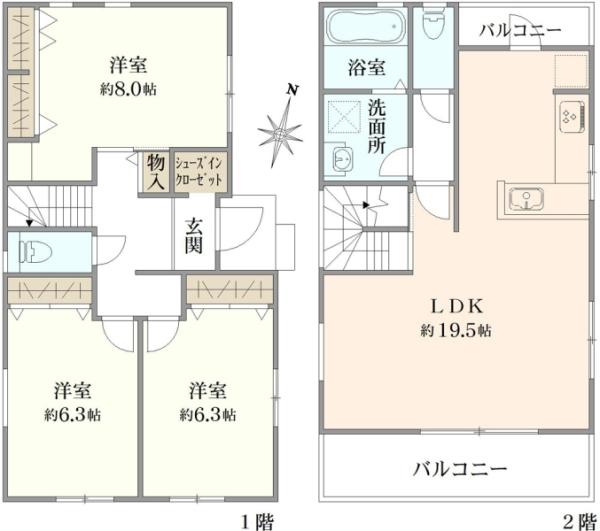 湘南台６（湘南台駅） 6380万円