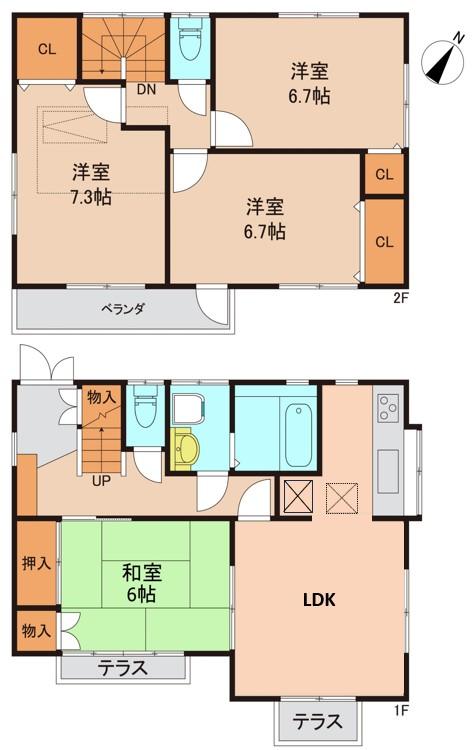 鬼高２（下総中山駅） 4590万円