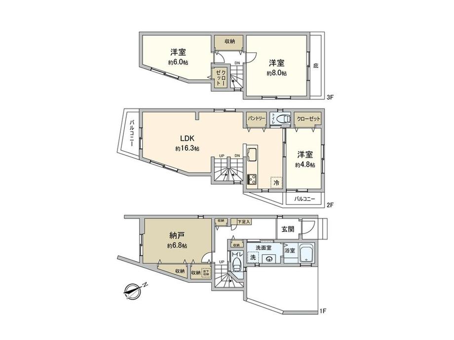 豊島３（王子駅） 6880万円