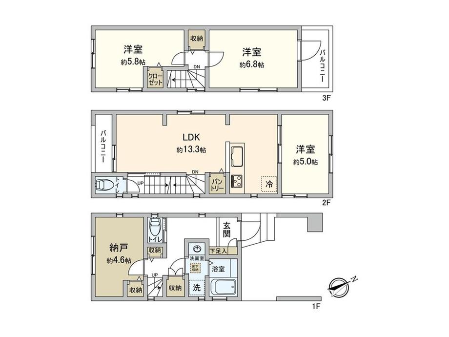 豊島３（王子駅） 6580万円