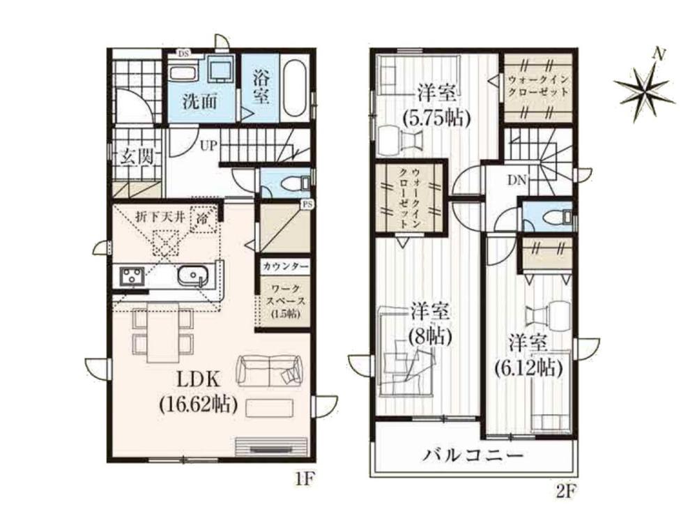 大字神田（与野本町駅） 3490万円・3790万円