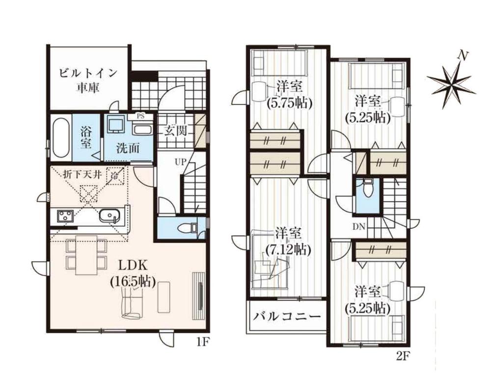 大字神田（与野本町駅） 3490万円・3790万円