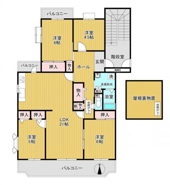 北竜台グリーンハイツまつかぜ４号棟　3階　中古MS