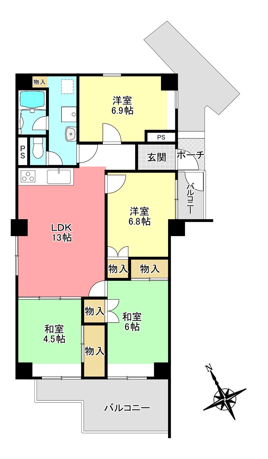 「ハッコー佐倉マンション650万円」◆人気の高層階『7階』のお部屋です！