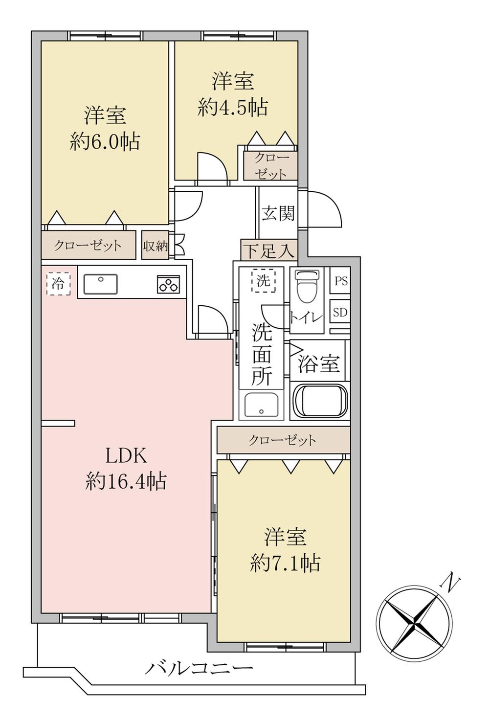 越谷ファミールハイツ3号棟