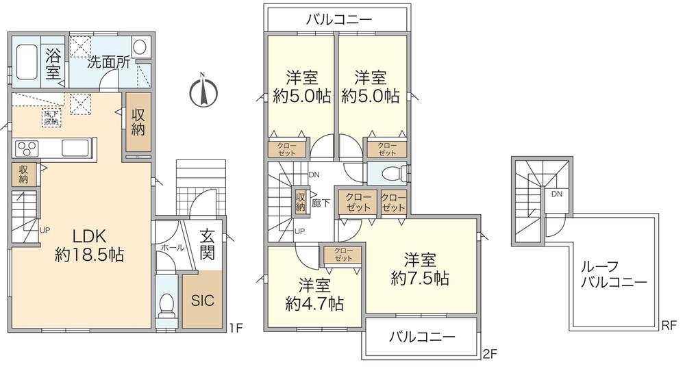 桜が丘1丁目新築戸建　「海遠望ルーフバルコニー」×「地下車庫２台」×「駅徒歩６分」