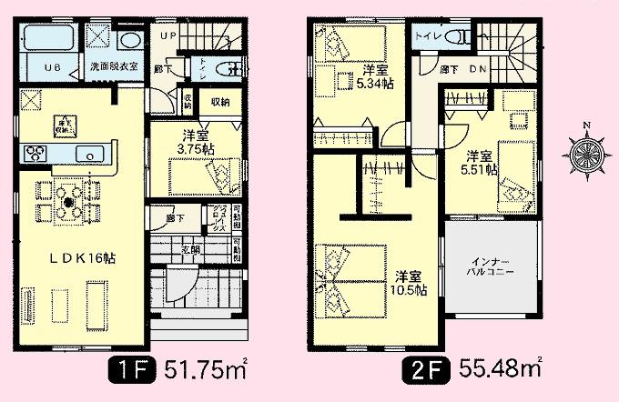 南羽生２（南羽生駅） 1990万円