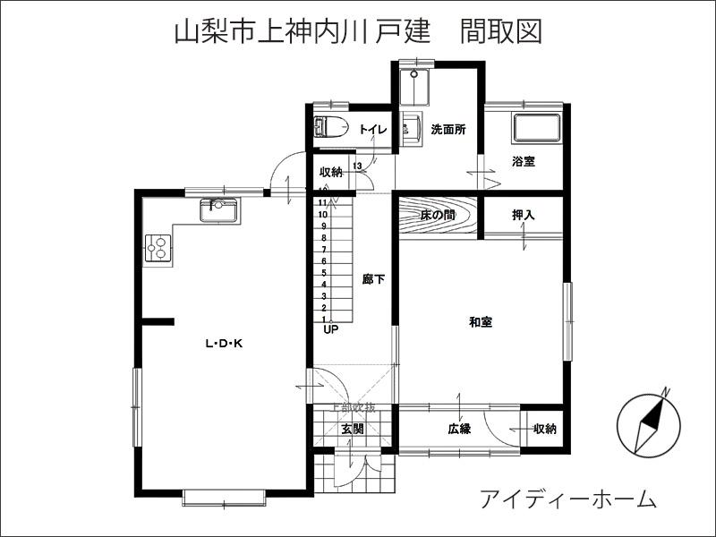 上神内川（山梨市駅） 980万円