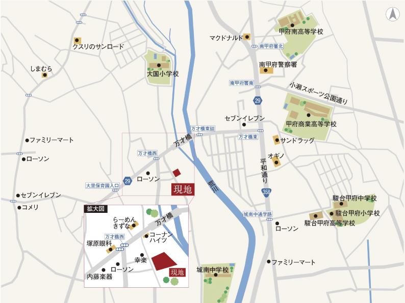 甲府市大里町Ⅰ　全2区画