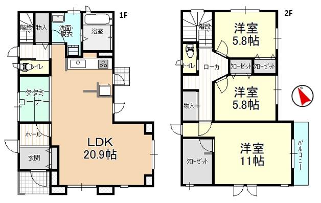 大欠（村上駅） 1980万円