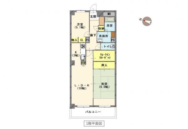 中央区女池上山4丁目【ダイアパレス女池上山】