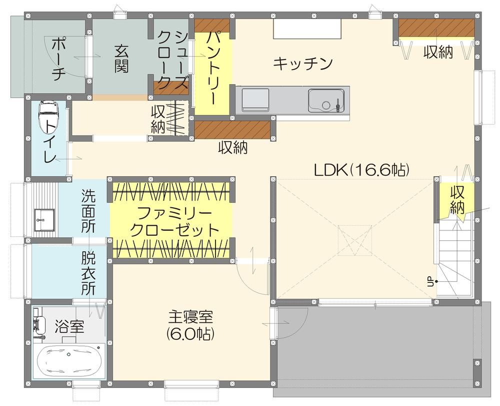 甲府市上町　ライフスタイルに合わせて可変できる１.５階建ての家