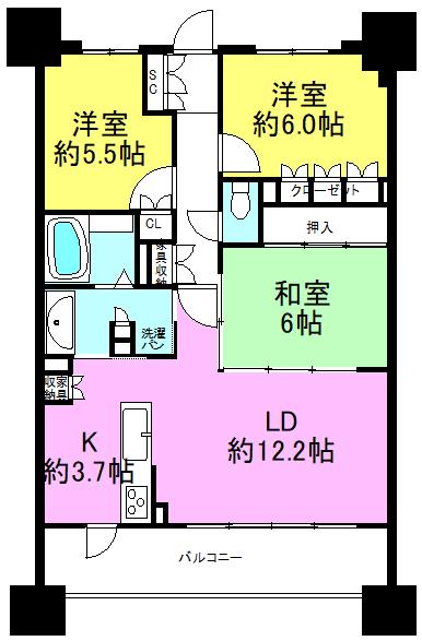 サーパス大手　6階