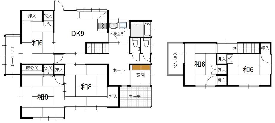 田上新町 1380万円