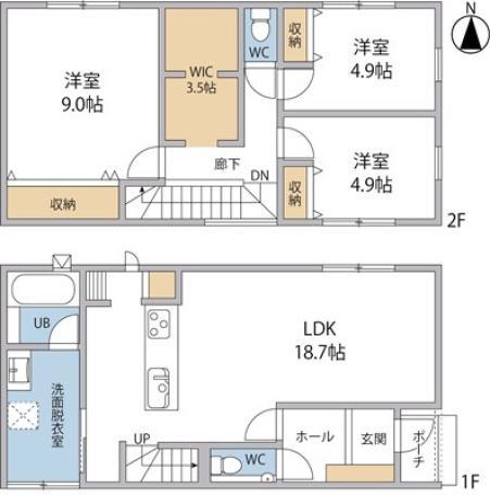 「クラスコの建売住宅」金沢市弓取町B棟　戸建