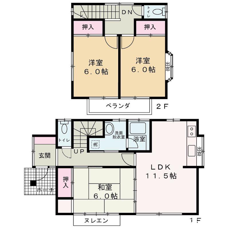 三ヶ所（東山梨駅） 1380万円