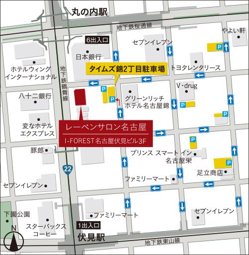 レーベン名古屋 MARK EASTのモデルルーム案内図