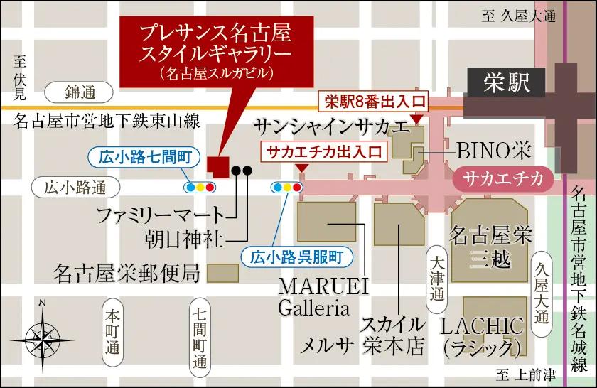 プレサンス グラン 橦木町のモデルルーム案内図