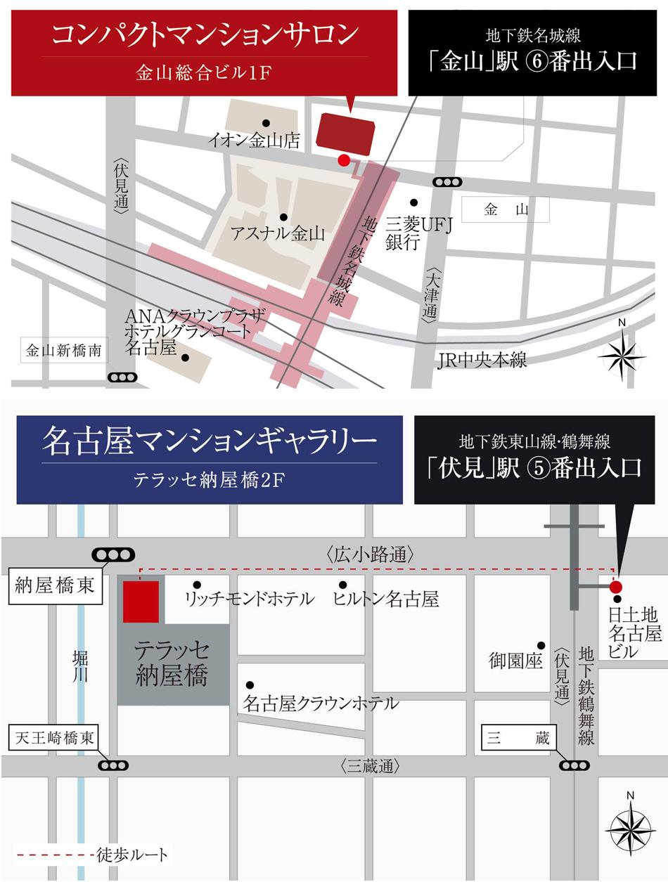 イノバス金山熱田のモデルルーム案内図