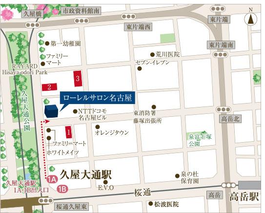 ローレルタワー名古屋千種のモデルルーム案内図