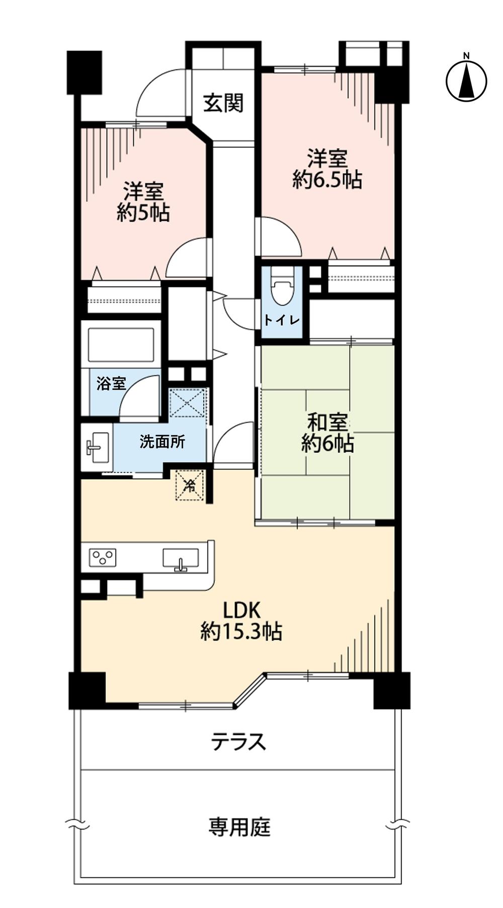 南向　庭付ｗｉｔｈペット　ライオンズマンション名西橋緑地