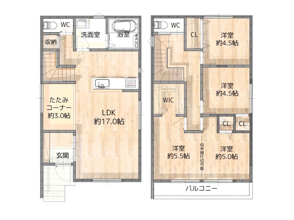 ARCASA　東海市加木屋町陀々法師　全1棟