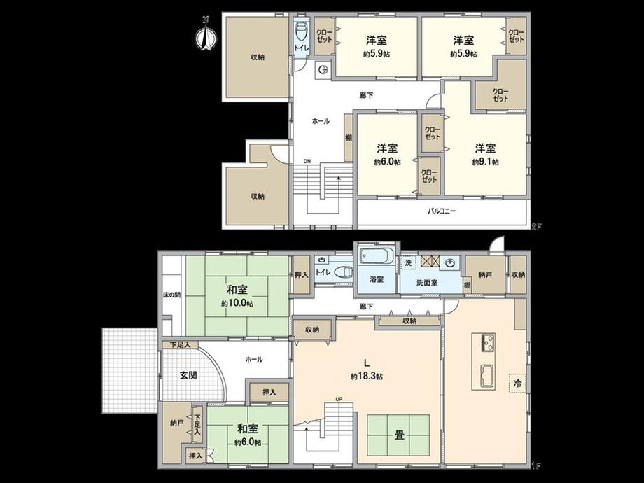 detached 愛知県小牧市大字東田中