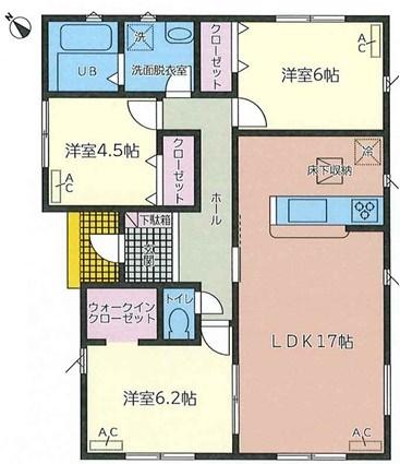 リナージュ　一宮市木曽川町玉ノ井23-1期　全1区画分譲 平屋建て