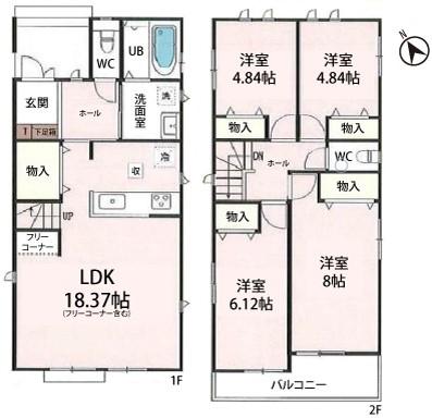 一ツ木町岐路（一ツ木駅） 3790万円