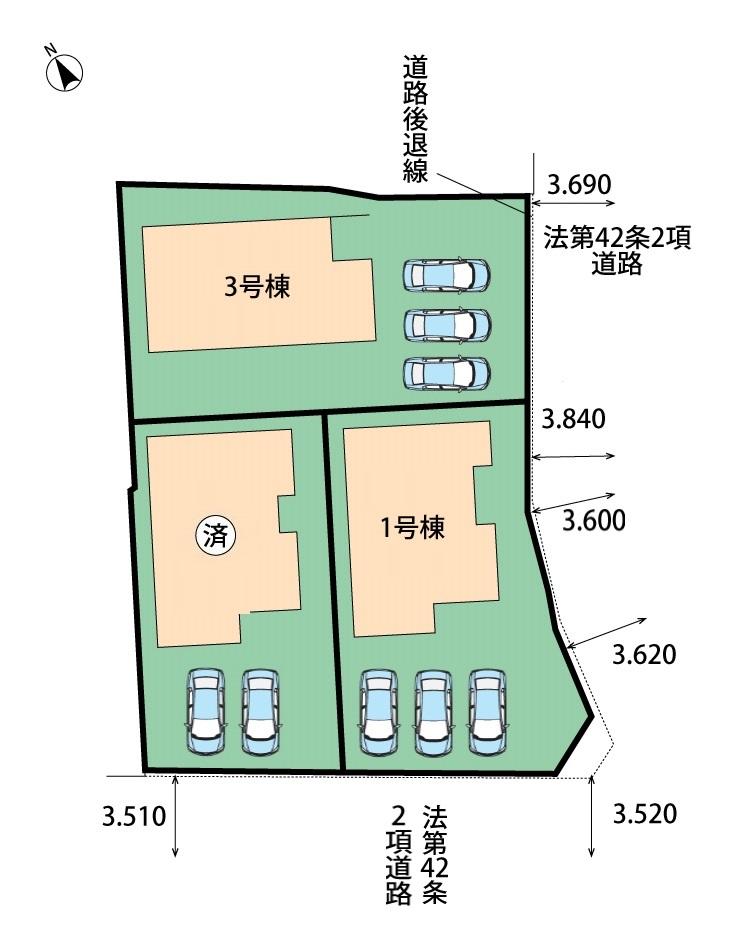 LIGNAGE　岐阜市茜部野瀬　第２３－１期　全３邸