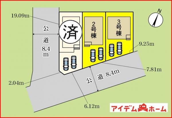 清須市西田中松本　全3棟　2号棟