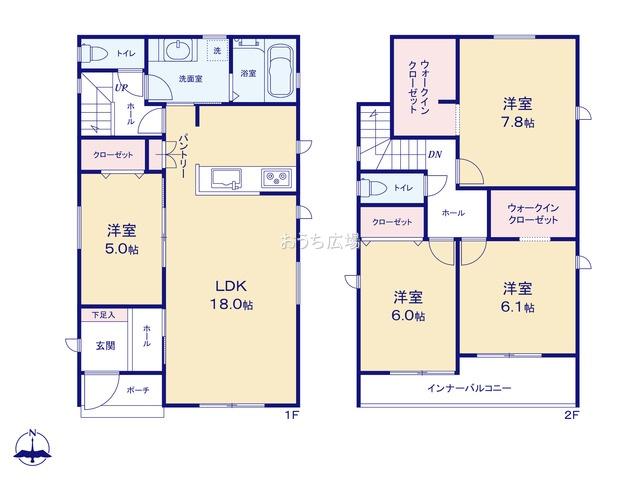 大字長牧字中道（甚目寺駅） 2980万円