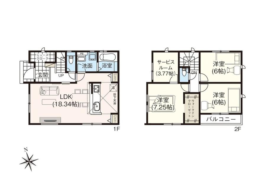 浜松市中央区下石田町　１号棟　新築戸建